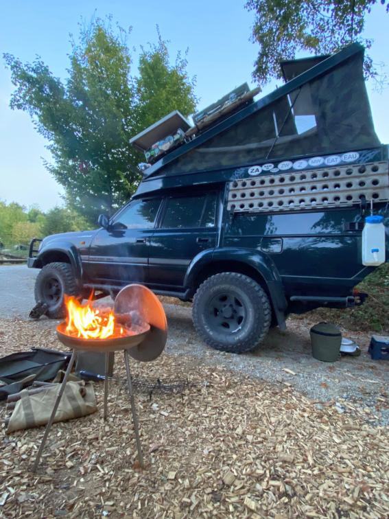 FyrBowl inklusive 20 cm Fußverlängerung.